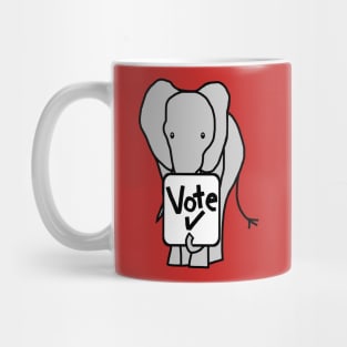 Big Elephant says Vote Mug